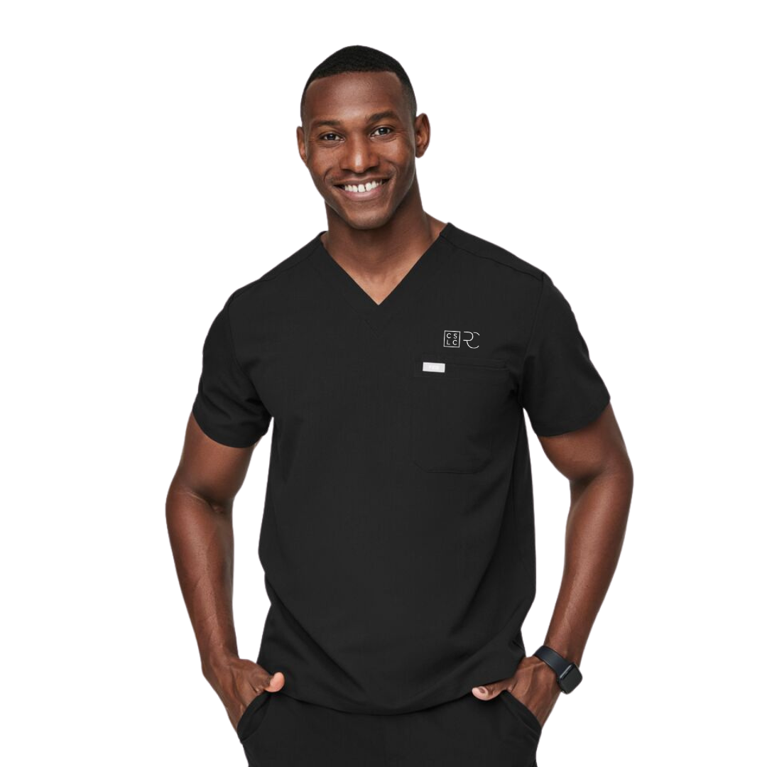Leon Three-Pocket Scrub Top
