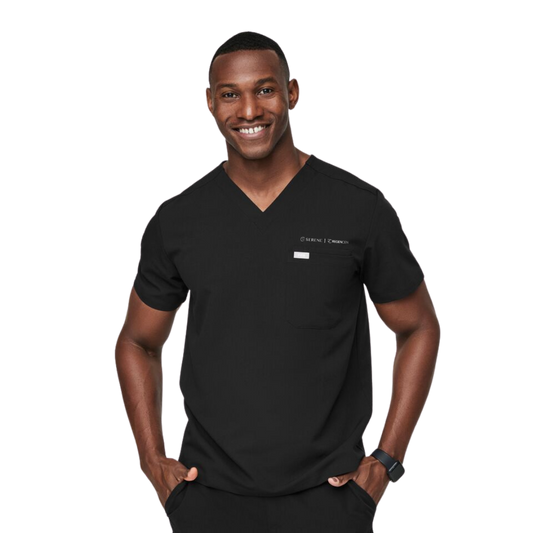 Leon Three-Pocket Scrub Top